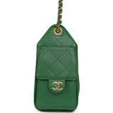 Chanel Mini 25 Hobo Bag Green Caviar Gold Hardware - Thumbnail View 3