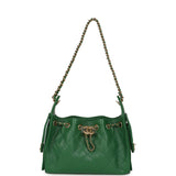 Chanel Mini 25 Hobo Bag Green Caviar Gold Hardware - Thumbnail View 7