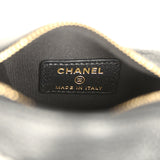Chanel Micro Top Handle Round Hobo Pouch Black Grained Calfskin Gold Hardware - Thumbnail View 9