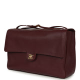Chanel Maxi "Souplissimo" Large Flap Bag Dark Burgundy Caviar Gold Hardware - Thumbnail View 5
