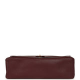 Chanel Maxi "Souplissimo" Large Flap Bag Dark Burgundy Caviar Gold Hardware - Thumbnail View 6
