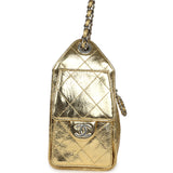 Chanel Mini 25 Hobo Bag Metallic Gold Calfskin Silver Hardware - Thumbnail View 3