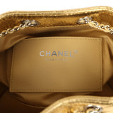 Chanel Mini 25 Hobo Bag Metallic Gold Calfskin Silver Hardware - Thumbnail View 9