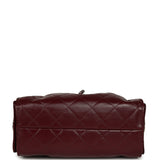 Chanel Mini 25 Hobo Bag Dark Burgundy Shiny Crumpled Calfskin Silver Hardware - Thumbnail View 6