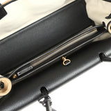 Chanel Medium "Urban Essential" East West Shopping Tote Black Grained Calfskin and Beige Suede Gold Hardware - Thumbnail View 7