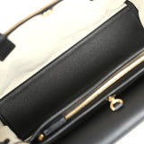 Chanel Medium "Urban Essential" East West Shopping Tote Black Grained Calfskin and Beige Suede Gold Hardware - Thumbnail View 9