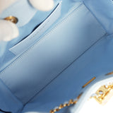 Chanel Mini 25 Hobo Bag Light Blue Caviar Gold Hardware - Thumbnail View 8