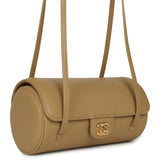 Chanel Preppy Coco Bowling Bag Dark Beige Shiny Caviar Brushed Gold Hardware - Thumbnail View 2