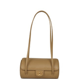Chanel Preppy Coco Bowling Bag Dark Beige Shiny Caviar Brushed Gold Hardware - Thumbnail View 7