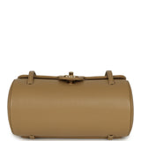 Chanel Preppy Coco Bowling Bag Dark Beige Shiny Caviar Brushed Gold Hardware - Thumbnail View 6