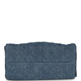 Chanel Small 25 Hobo Bag Blue Washed Denim Light Gold Hardware - Thumbnail View 6