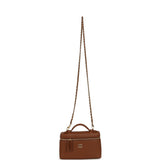 Chanel "Supple" Top Handle Long Vanity Case with Chain Camel Grained Calfskin Gold Hardware - Thumbnail View 7