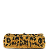 Chanel Mini Cheetah Print Flap Bag Orange, Black Sequin Gold Hardware - Thumbnail View 6