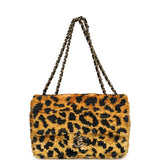 Chanel Mini Cheetah Print Flap Bag Orange, Black Sequin Gold Hardware - Thumbnail View 7