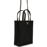 Chanel Mini "Grocery Bag" with Chain Black Calfskin Gold Hardware - Thumbnail View 2