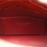 Chanel Mini Top Handle "Turn Around" Flap Bag Burgundy Croc Embossed Calfskin Gold Hardware - Thumbnail View 9
