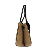 Chanel Large "Urban Essential" East West Shopping Tote Black Grained Calfskin and Beige Suede Gold Hardware - Thumbnail View 3