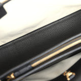 Chanel Large "Urban Essential" East West Shopping Tote Black Grained Calfskin and Beige Suede Gold Hardware - Thumbnail View 9