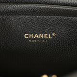 Chanel Large "Urban Essential" East West Shopping Tote Black Grained Calfskin and Beige Suede Gold Hardware - Thumbnail View 10