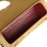 Chanel Barrel Clutch Bag with Chain Dark Khaki Suede and Calfskin Gold Hardware - Thumbnail View 7