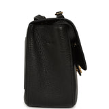 Chanel Maxi "Souplissimo" Small Flap Bag Black Grained Calfskin Gold Hardware - Thumbnail View 3