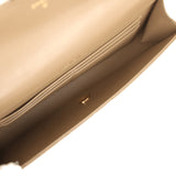 Chanel Long Top Handle Clutch with Chain Dark Khaki Lizard Embossed Calfskin Gold Hardware - Thumbnail View 8