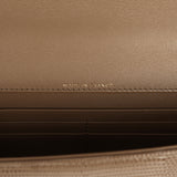 Chanel Long Top Handle Clutch with Chain Dark Khaki Lizard Embossed Calfskin Gold Hardware - Thumbnail View 10