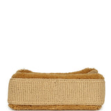 Chanel Medium "Fluffy Raffia" Flap Bag Beige Raffia Gold Hardware - Thumbnail View 6