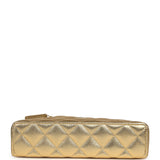 Chanel Top Handle Long Vanity Case with Chain Gold Metallic Caviar Light Gold Hardware - Thumbnail View 6