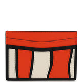 Chanel "Tropicoco" Card Holder Orange, White, Black Lambskin Gold Hardware - Thumbnail View 4