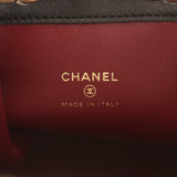Chanel Mini "Cheetah Print" Bucket Bag with Chain Light Beige Calf Hair and Black Lambskin Gold Hardware - Thumbnail View 9