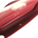 Chanel Long Top Handle Clutch with Chain Dark Burgundy Lizard Embossed Calfskin Gold Hardware - Thumbnail View 10