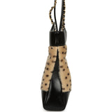 Chanel Mini "Cheetah Print" 31 Shopper Beige Calf Hair, Black Shiny Lambskin Gold Hardware - Thumbnail View 3