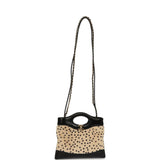 Chanel Mini "Cheetah Print" 31 Shopper Beige Calf Hair, Black Shiny Lambskin Gold Hardware - Thumbnail View 7