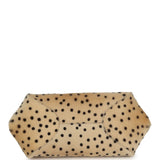 Chanel Cheetah Print Clutch with Leather Straps Light Beige Calf Hair, Black Leather Gold Hardware - Thumbnail View 6