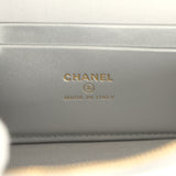 Chanel Top Handle Long Vanity Case with Chain Silver Metallic Caviar Gold Hardware - Thumbnail View 9