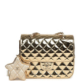 Chanel "Hollywood Boulevard" Backpack with Star Coin Purse Metallic Gold Mirror and Metallic Calfskin Light Gold Hardware - Thumbnail View 1