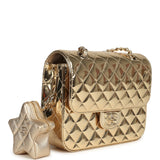 Chanel "Hollywood Boulevard" Backpack with Star Coin Purse Metallic Gold Mirror and Metallic Calfskin Light Gold Hardware - Thumbnail View 2