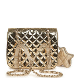 Chanel "Hollywood Boulevard" Backpack with Star Coin Purse Metallic Gold Mirror and Metallic Calfskin Light Gold Hardware - Thumbnail View 4