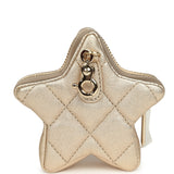 Chanel "Hollywood Boulevard" Backpack with Star Coin Purse Metallic Gold Mirror and Metallic Calfskin Light Gold Hardware - Thumbnail View 8