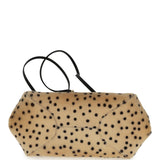 Chanel Cheetah Print Clutch with Leather Straps Light Beige Calf Hair, Black Leather Gold Hardware - Thumbnail View 6