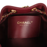Chanel Mini 25 Hobo Bag Dark Burgundy Caviar Gold Hardware - Thumbnail View 9