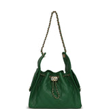 Chanel Small 25 Hobo Bag Green Caviar Gold Hardware - Thumbnail View 7