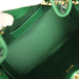 Chanel Small 25 Hobo Bag Green Caviar Gold Hardware - Thumbnail View 8