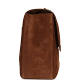 Chanel Maxi "Souplissimo" Large Flap Bag Camel Suede Gold Hardware - Thumbnail View 3