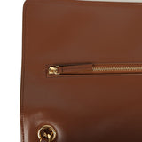 Chanel Maxi "Souplissimo" Large Flap Bag Camel Suede Gold Hardware - Thumbnail View 8
