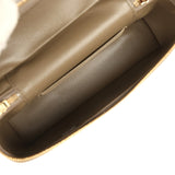 Chanel Top Handle Long Vanity Case with Chain Dark Khaki Lizard Embossed Calfskin Gold Hardware - Thumbnail View 8