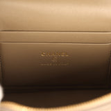 Chanel Top Handle Long Vanity Case with Chain Dark Khaki Lizard Embossed Calfskin Gold Hardware - Thumbnail View 9