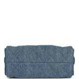 Chanel Mini 25 Hobo Bag Blue Washed Denim Light Gold Hardware - Thumbnail View 6