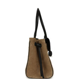 Chanel Large "Urban Essential" East West Shopping Tote Black Grained Calfskin and Beige Suede Gold Hardware - Thumbnail View 3